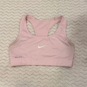 Nike Women's Light Pink Dri-FIT Sports Bra